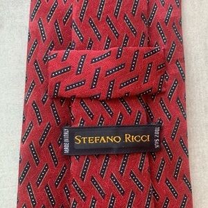 Stefano Ricci Hand Printed Silk Luxury Tie
